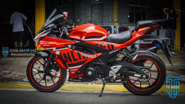 Suzuki GSX R150 lên tem trùm candy Red