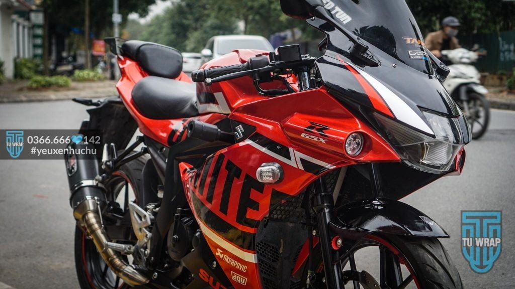 Suzuki GSX R150 lên tem trùm candy Red 11