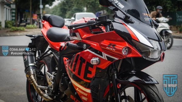 Suzuki GSX R150 lên tem trùm candy Red