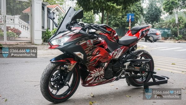 kawasaki ninja400 đỏ siêu ngầu