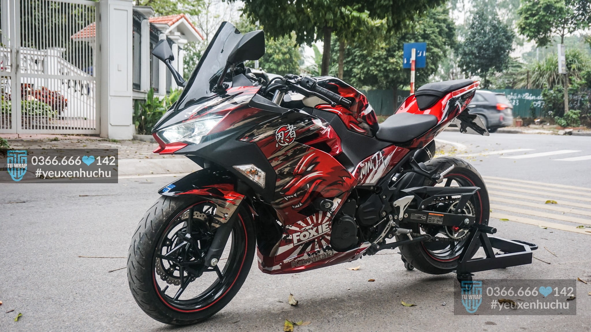 Kawasaki Ninja 400 siêu môtô động cơ mạnh mẽ