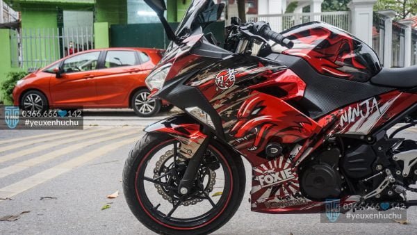 kawasaki ninja400 đỏ siêu ngầu