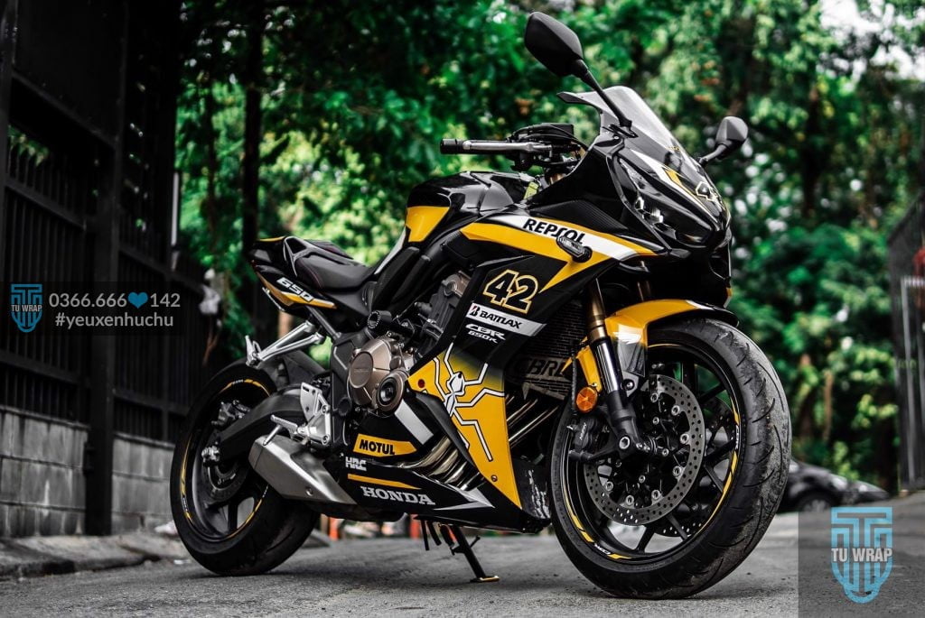 honda cbr 650r đổi màu đen bóng 6