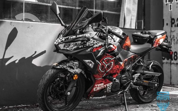 tem xe ninja 400 lên tem trùm