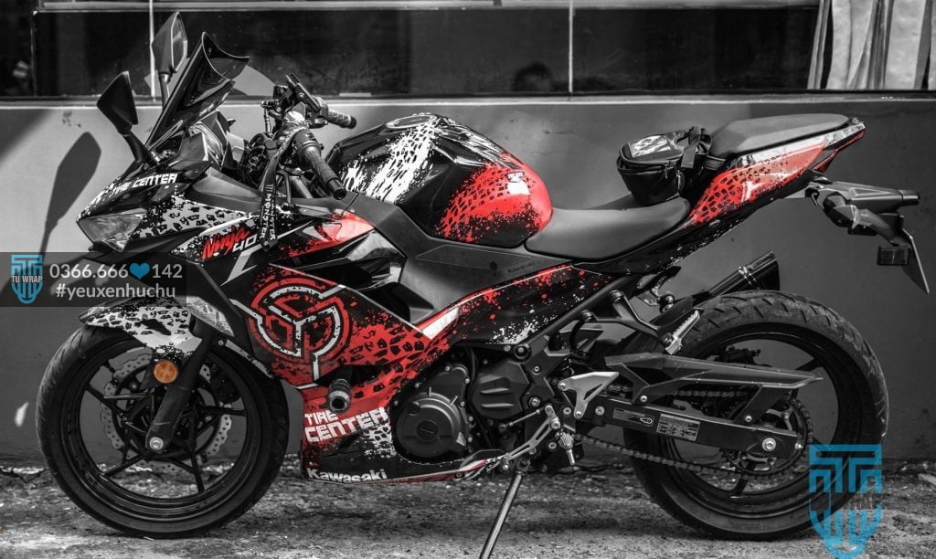 tem xe ninja 400 lên tem trùm 2