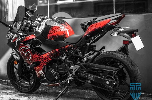 tem xe ninja 400 lên tem trùm