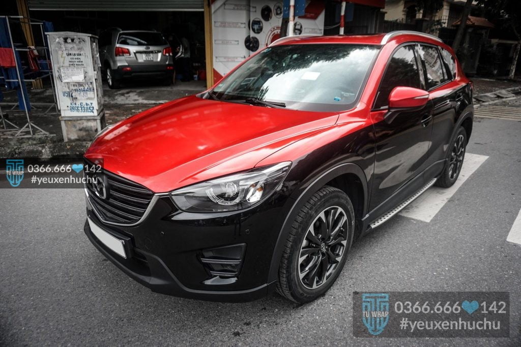 mazda cx5 đổi màu nửa trên đỏ candy 4