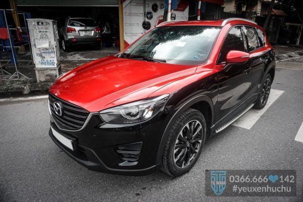 mazda cx5 đổi màu nửa trên đỏ candy