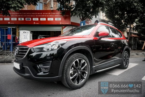 mazda cx5 đổi màu nửa trên đỏ candy