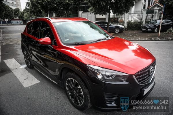 mazda cx5 đổi màu nửa trên đỏ candy