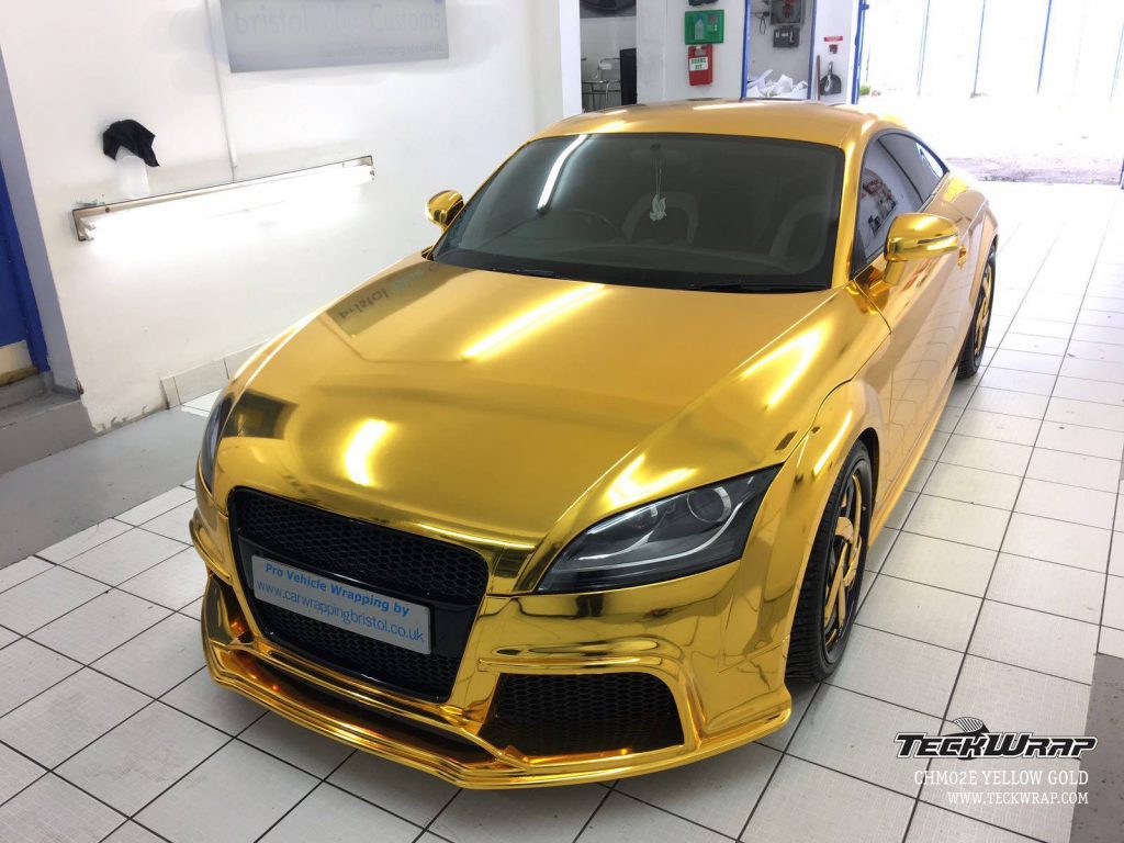 AUDI DÁN ĐỔI MÀU TECKWRAP CHM02E YELLOW GOLD 4