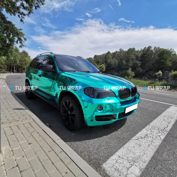 dán đổi màu ô tô bmw decal teckwrap usa light blue