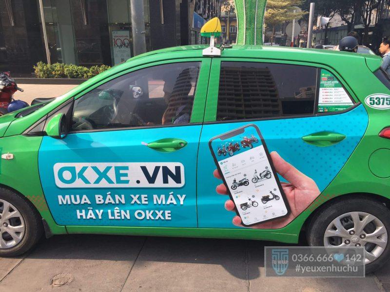 dán decal quảng cáo xe ôtô