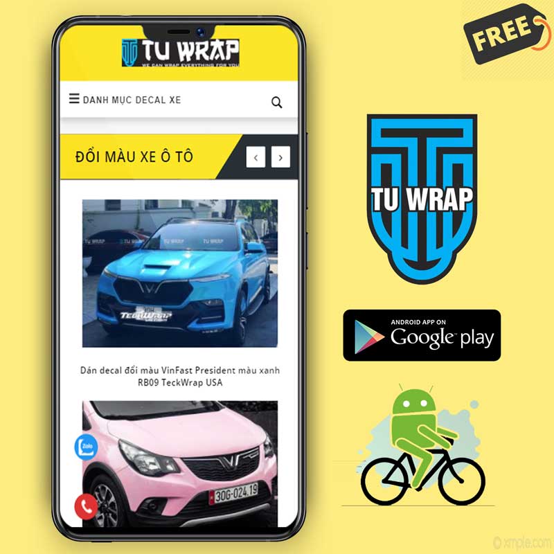 Tú Wrap ra mắt ứng dụng trên CH Play Android