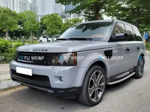 dán đổi màu xe range rover xám xi măng 10