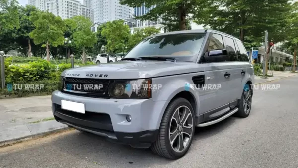 Dán đổi màu xe Range Rover xám xi măng